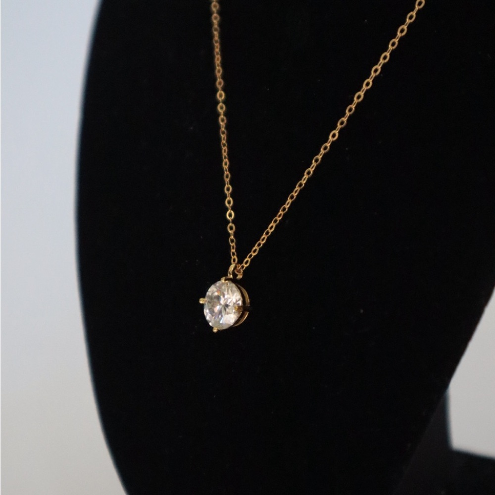 3CT Moissanite s925 Sterling Silver Necklace - Picture 4 of 4